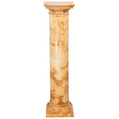 19th Century Marble Plinth in the Form of a Classical Column