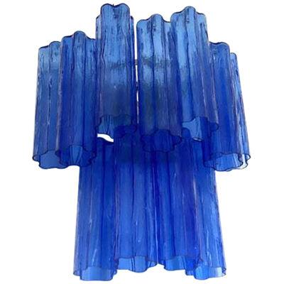 Contemporary Blue “Tronchi” Wall Sconce in Venini Style
