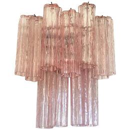 Contemporary Pink “Tronchi” Wall Sconce in Venini Style