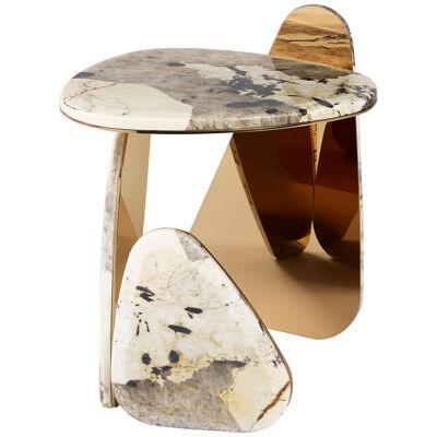 'JinYe' Side Table #1 Featuring Patagonia Quartzite