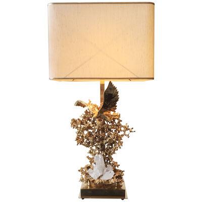 Claude Victor Boeltz 24K Gold Plated 'Exploded' Table Lamp