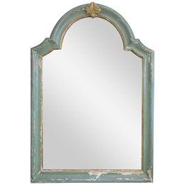 19th Century French Arch Top Mercury Mirror