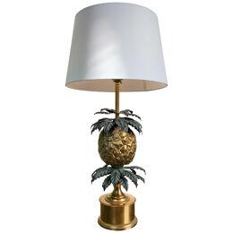 Maison Charles Gilt Bronze Pineapple Table Lamp 