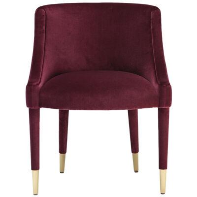 Celine Dining Chair with Brass Details by Salma Furniture