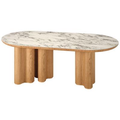 Saori Dining Table with Solid Wood Structure by Salma Furniture