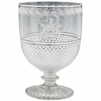 A Fine Diamond Cut & Engraved Regency Period Goblet
