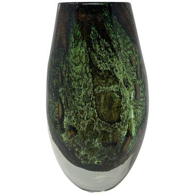 Green Murano Glass Vase by Oball