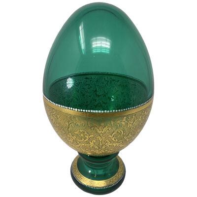 Faberge-Style Murano Glass Egg