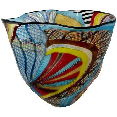 Murano Glass "1 of 1" Vase by Schiavon