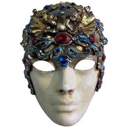 Volto Barocco Venetian Mask with Swarovski