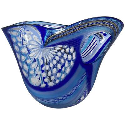 One-of-a-Kind Murano Glass Vase "Carnevale" by Schiavon