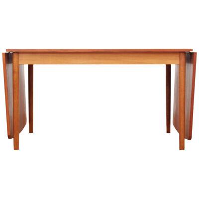 Mid-Century modern Scandinavian dining table with drop leaves