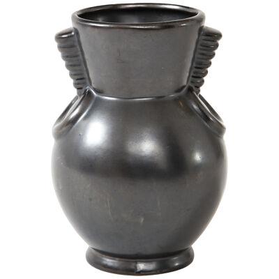 St. Clement, B. Leyalle, Matte Back Vase, France, c. 1930-40's, 