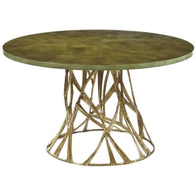 "Manao" Bronze and Lacquered Wood Table by Franck Evennou, Limited Edition, 2021