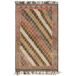 Vintage Persian Rug with Polychromatic Diamond Patterns by Rug & Kilim
