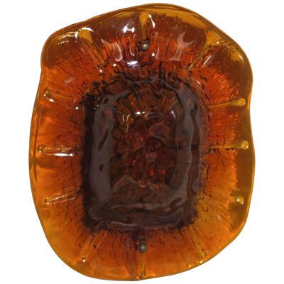 Vitrika Wall Amber Glass Sconce