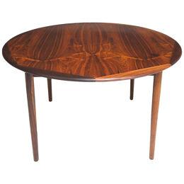 Georg Petersens Round Rosewood Dining Table