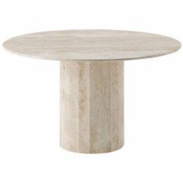 Ashby Round Dining / Hall Table - Travertine