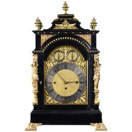 Victorian Ebonised Bracket Clock by Barraud & Lunds
