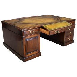 Antique Mahogany Partners Desk