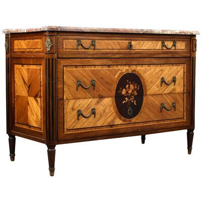 18th Century French Marble Topped Commode