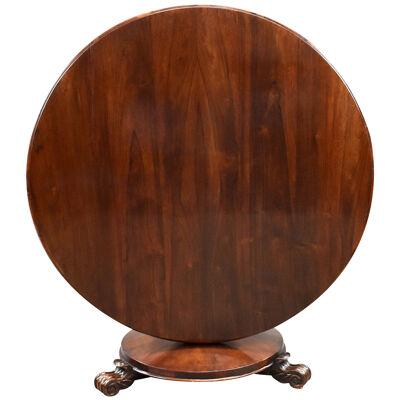 Early Victorian Rosewood Tilt Top Breakfast/Dining Table