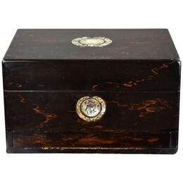 Victorian Rosewood Travelling Vanity/Jewellery Box