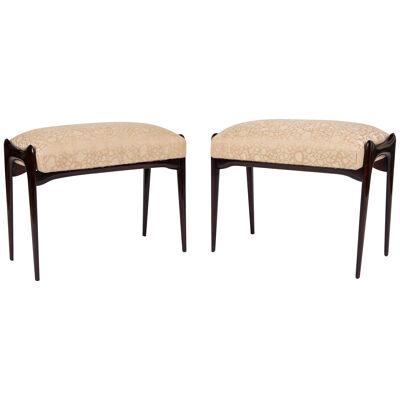 Pair Of Mid Century Designed Ottomans By Cesare Lacca