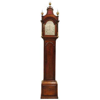Small 18th Century Mahogany Longcase Clock by Rowning of Newmarket