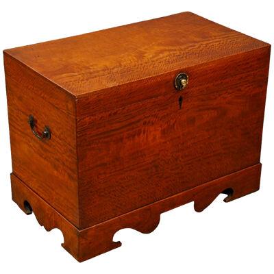 SOLID SATINWOOD COLONIAL TRUNK