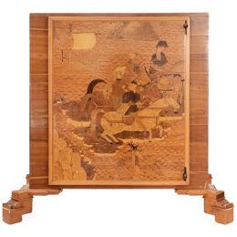 Low cabinet with intarsia VIKTOR LURJE 