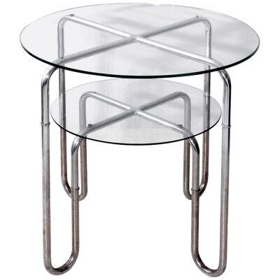 Functionalism Round glass table