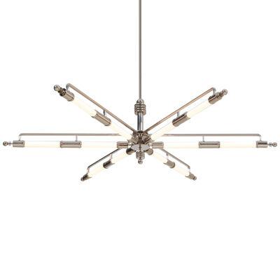 Large Customizable Machine Age Chandelier by GMD Berlin, Design 1928