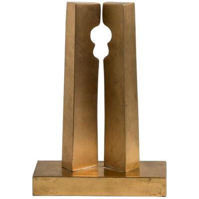 A Bronze Modernist Table Sculpture signed