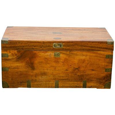 A 19th Century Camphor and Brass Bound Trunk