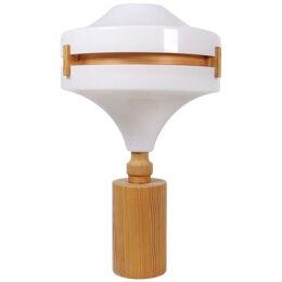 Mid-Century Modern Table Lamp in Pine and Acrylic, Sweden, 1970s