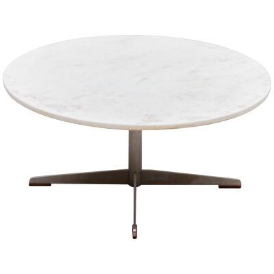 Mid-Century Marble Round Coffee Table, 1960s