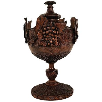 German or Swiss Carving of an Urn, 19th century
