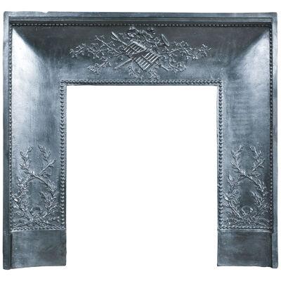 A Cast Iron French Fireplace Insert