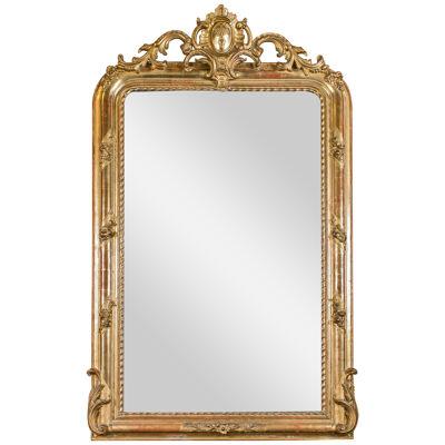 French Louis Philippe Overmantel Mirror