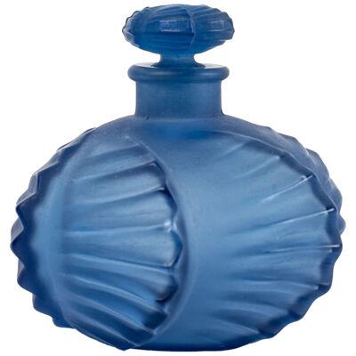 1927 René Lalique - Perfume Bottle Camille Navy Blue Glass
