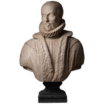 Marble bust representing Willem the Taciturn - Holland – 17th century