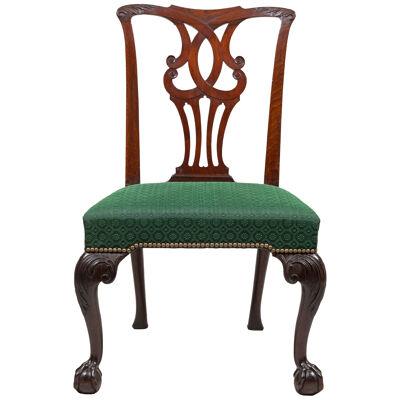 George II carved mahogany side chair