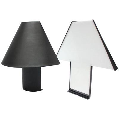 Pair of Italian "Edipo" Acrylic Table Lamps by Mario Barbaglia and Marco Colombo