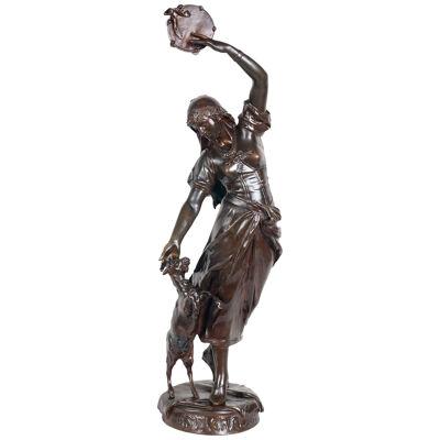 19th Century Bronze Statue of Esmeralda, by Marioton