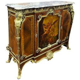 Verni Martin Louis XVI Style Side Cabinet, 19th Century, attributed to Linke