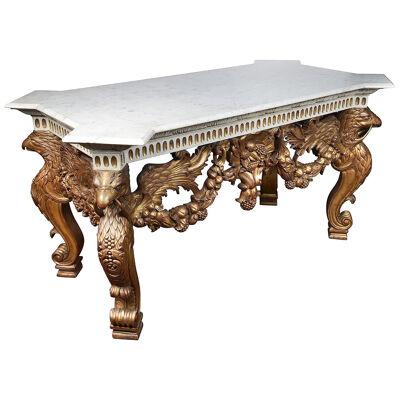 18th century style Adam influenced console table.
