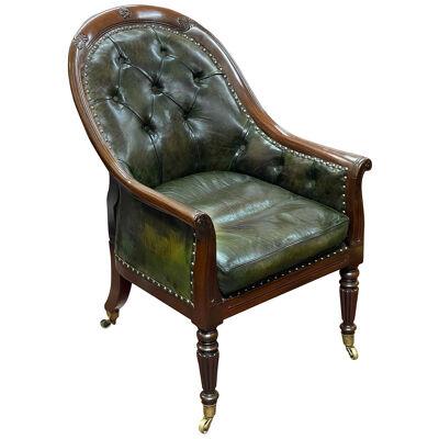 Regency Mahogany Library chair, after Gillows