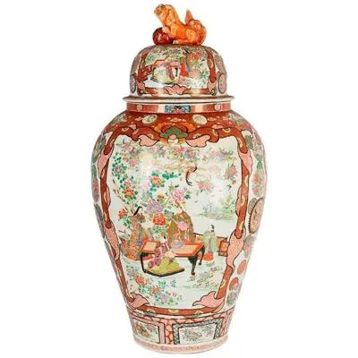 Large 19th Century Kutani Vase