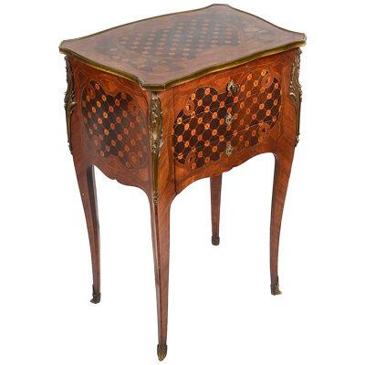 Paul Somani marquetry side table, circa 1890